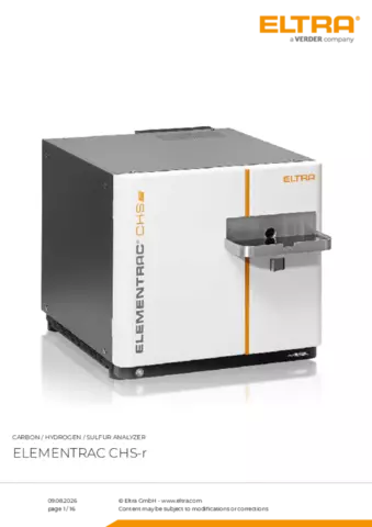 Product data sheet CHS-r