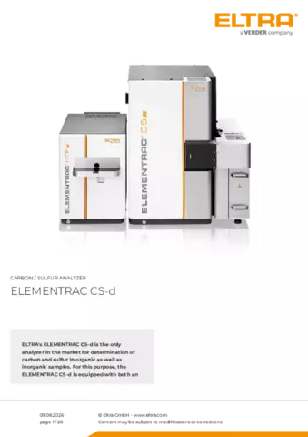 Product data sheet CS-d