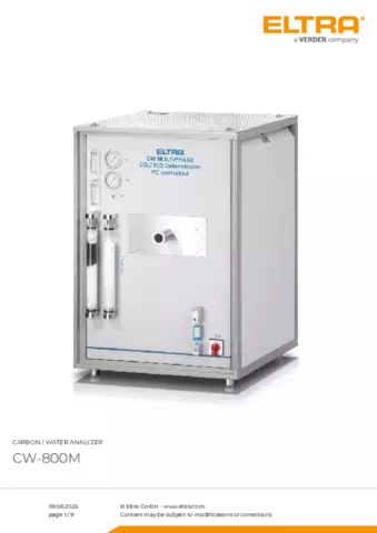 Product data sheet CW-800M