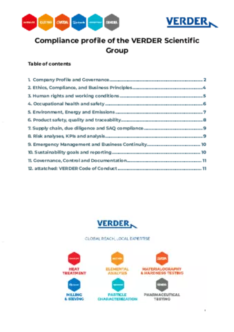 Verder Group Compliance Guidelines