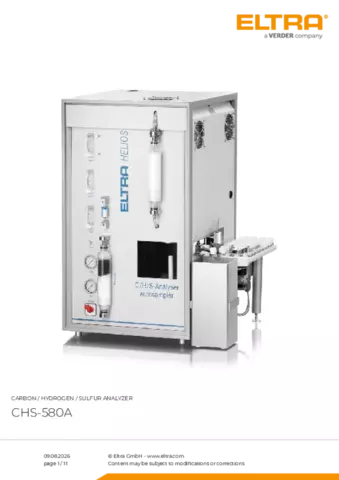 Product data sheet CHS-580A