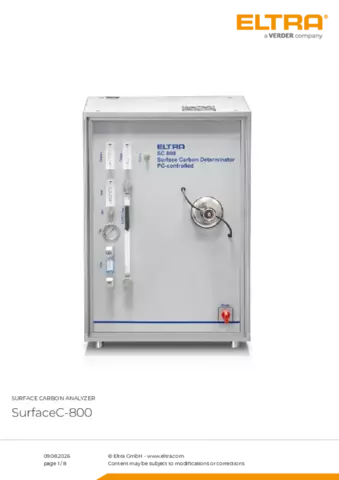 Product data sheet SufaceC-800