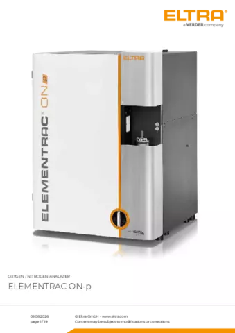 Product data sheet ON-p